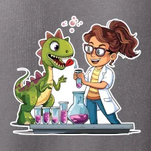 Chemik a dinosaurus - dievča