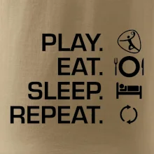 Play Eat Sleep Repeat hádzaná Play Eat Sleep Repeat hádzaná