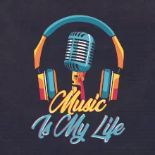 Music is my life slúchadlá