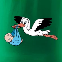 Bocian a bábätko - chlapec (Hana-creative) Bocian a bábätko - chlapec (Hana-creative)