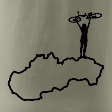 Mapa Slovenska - cyklista