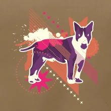 Pes abstraktný fialový