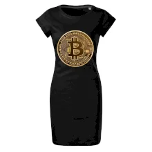 Bitcoin zlatá minca guľatá