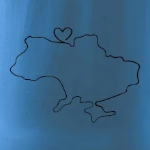 Mapa Ukrajiny - srdce