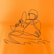 Kajak na vode jedným ťahom