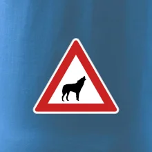 Dopravná značka - Pozor vlk