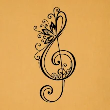 Husľový kľúč kvety