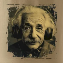 Albert Einstein so slúchadlami
