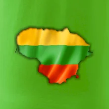 Litva vlajka mapa