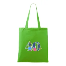 Kvetinové číslo kreslené - 40