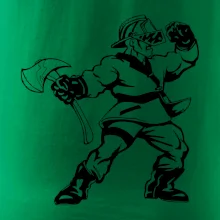 Hasič stojaci - nápis hasiči - Veľký nápis na chrbte