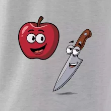 Parové tričko - Jablko a nôž