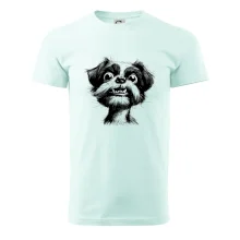 Čiernobiela karikatúra Ši-tzu