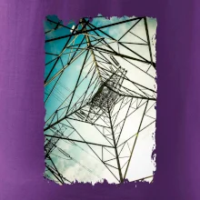 Farebné nebo - stožiare vysokého napätia