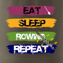 Eat sleep rowing repeat farebné