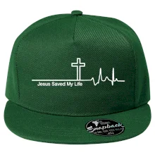 Jesus Saved My Life kríž ekg