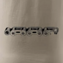 Cyklistická reťaz nákres