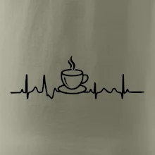 EKG hrnček kávy