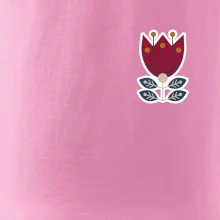 Folklór na prsníku kvetina štvorlistá