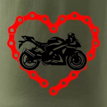 Moto srdce reťaz - cestná