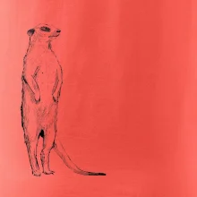 Surikata čierna kresba