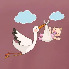 Bocian čakáme bábätko - dievča