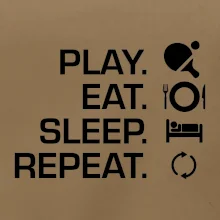Stolný tenis - eat sleep