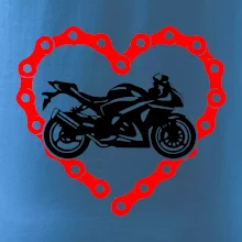 Moto srdce reťaz - cestná