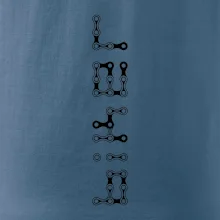 Biker nápis na výšku reťaz