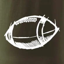 Americký futbal lopta skica