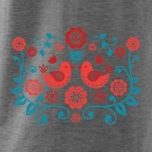 folklór - dva červené vtáčiky