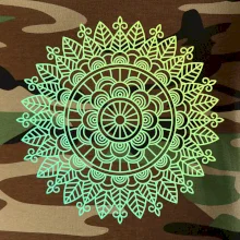 Mandala zelenožlutá Mandala zelenožlutá