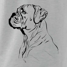 Boxer čierna kresba