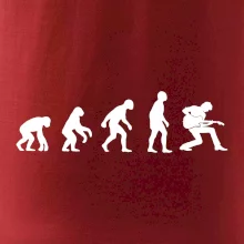 Evolúcia gitarista - kľačiaci