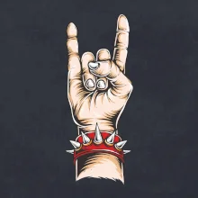 Rocková ruka s náramkom