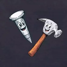 Parové tričko - Kladivo a klinec