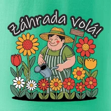Záhrada volá - záhradník a slnečnice