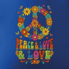 Peace and love - na výšku s květy