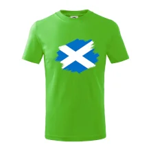 Škótska vlajka kreslená štetcom