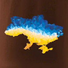 Mapa Ukrajiny polygóny