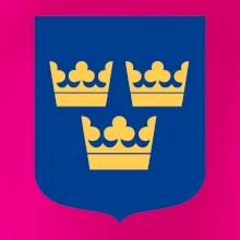 Švédsky znak tri korunky na prsník