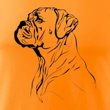 Boxer čierna kresba