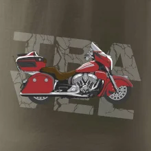 Cestovná motorka Amerika červená