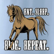 Eat Sleep Ride Repeat Western