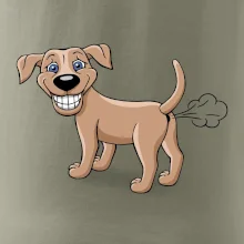 Prdiace pes kreslený (Hana-creative)