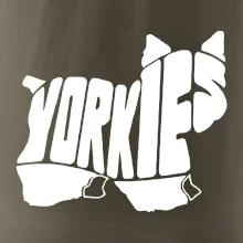 Yorkšírský teriér - Yorkie - Nápis v tele