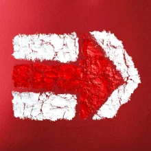 Párová turistická značka červená