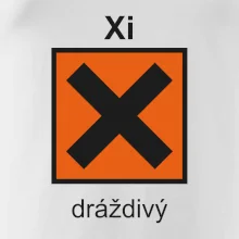 Xi Dráždivý - Výstražná tabuľka na tričku Xi Dráždivý - Výstražná tabuľka na tričku