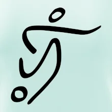 Fotbalista silueta Fotbalista silueta