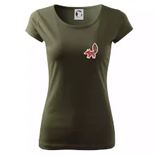 Folklór na prsníku líška